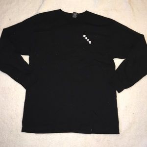 Obey Black Long Sleeve Rose Graphic shirt